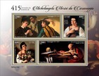 Caravaggio 415th Memorial Paintings Art Mnh Stamps 2025 Guinea-bissau M s   S s