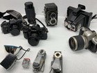Camera Lot 5 Cameras Accessories Cases