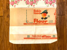 Robin Hood Pink Fabric Flour Sack Pillowcase Paper Advertisement Vintage