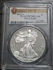 2017-w  1  Silver Eagle West Point First Day Of Issue Pcgs Pr70 Dcam