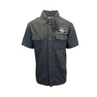 Harley-davidson Men s Black Shirt V-twin Equipped Striped Mechanics S s  s70 