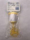 Vintage Baby King Hanna Barbera The Flintstones Chime Rattle Yellow Rare  nos 