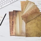 120 Vintage Paper   Envelopes Set - 60 Antique Style Sheets   60 Classic Envelop