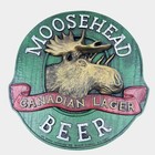 Vintage Moosehead Beer Wall Sign Canadian Lager Moose Head Plastic Bar Sign
