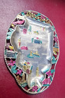 Vintage State Illinois Usa Change Tray Tin Metal Souvenir Ashtray Japan Trinket