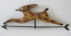 Vintage Weathervane Running Rabbit Carrot In Mouth  