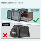Expandable Dog   Cat Carrier  Airline Approved Soft Pet Carrier  Breathable     