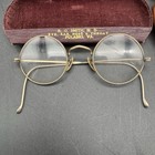 Lot Of 2 B l 1 10 12k Gf   12k Gf Gold Filled Eyeglasses W  Leather Cases Vtg