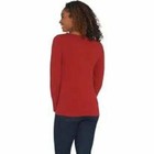 G i l i  Womens Long Sleeve Scoop Neck T-shirt Large Red Dahlia A310062