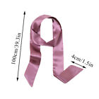 Skinny Long Silk Scarf Satin Ribbon Neck Tie Handle Bag Ribbons Headband    