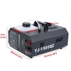 1500w Low Fog Smoke Machine Fogger Dj Party Remote Controller Dmx Stage Lighting
