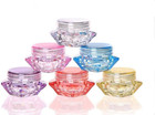 50 Pcs 5 Gram 5 Ml Cosmetic Sample Empty Container Plastic Clear Cosmetic Pot   