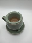 Korean Celadon Glaze Tea Cup  Saucer  Infuser  And Lid Set