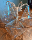 3 Geometric Shaped Clear Glass Hanging Plant Rooting Containers