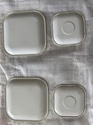 Rare Htf 4 Vintage Rudolph Red Nose Reindeer Mc Tin Litho Tea Trays Last Set 
