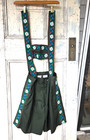 Lederhosen Shorts Womens Size 30  Oktoberfest Olive Green Uniform German Costume