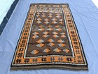 Brown Antique Afghan Baluchi Rug 5x8 Hand Knotted Persian Style Oriental Carpet