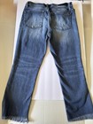 Rock   Republic Women   s Blue Distressed Straight Leg Denim Capri Jeans Size 8