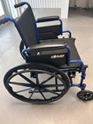 Drive Medical Blue Streak Lightweight 18  Wheelchair With Swing-away Footrests