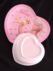 1990 s Zak Designs Barbie   Puppy Plate   Bowl Melamine Childs Dinnerware Nice