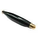 Victorian 1850s Black Celluloid Or Bakelite French Brass Needle Case Chatelaine 