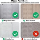 Acrylic Magnetic Dry Erase Board For Fridge  12 x8  Clear Magnetic To Do List   