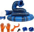 10ft Rv Sewer Hose Swivel Fittings  90-degree Clear Elbow  10 Ft