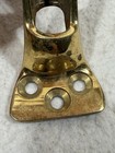 Vintage Solid Brass Flag Pole Holder Wall Mount Bracket Nautical Marine Decor