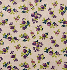 Pretty Vintage 1940s Feedsack Fabric Piece 9x9 5  Purple  Teal  Green