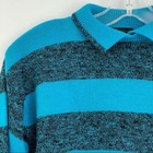 Vintage Silver Unicorn Striped Sweater Layer Look Kids Size M 10-12