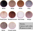 Bqtq 20 Pieces Faux Fur Pompom Ball Pompom For Hat Key Ring Bags Accessories  10