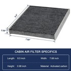 Cf10729 Cabin Air Filter Activated Carbon Fits For Dodge Truck New Part