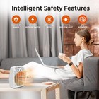 Comfort Zone Portable Fan-forced Indoor Space Heater With Tip-over Switch  White