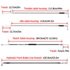 Mofun 16 -18  Handlebar Brake Line Clutch Throttle Cable For Harley Fxst Non-abs