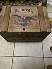 Vintage Budweiser Wooden Crate Box Centennial 1876-1976 Anheuser Busch Bud Beer