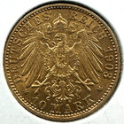 1903-a German States  Prussia 0 9 Gold 10 Mark Coin  agw  0 1152oz   86027 