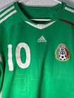 Vintage 2007 Adidas Mexico National Team Green Home Jersey  10 Fmf Soccer Shirt