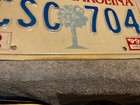 South Carolina License Plate Csc 704 1990 Palmetto Tree