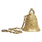 Astalaxmi Brass Temple Bell 7 Inch Hanging Ghanta Ghanti Pooja Home Decor