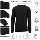 Men s Cotton Blend Heavyweight Long Sleeve Crew Neck Shirt   Sizes  S-3xl   Nwt