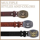 American Flag Cowboy Eagle Belt Buckle - Western Style Halloween Costume Accesso