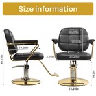 Hydraulic Barber Chair  Salon Shampoo Hair Styling Beauty Spa Equipment Black