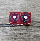 Vintage El Cortez Casino Dice Las Vegas Matching Numbers Pair Set Large Red