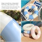 Swimming Pool Floats For Kids Ages 5-10  Inflatable Tubes Stripe-pink yellow