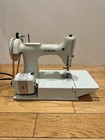 Singer White Featherweight 221k Sewing Machine Mint Condition