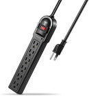 6-outlet Surge Protector Power Strip 6 Pack