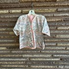 Chinese Vintage Toddler Girls Pink Brocade Frog Fastener Kimono Jacket