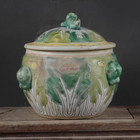 Just  189 99      chinese Qing Qianlong Famille Rose Porcelain Cabbage     Pattern Jar