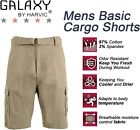 Men s Belted Cargo Multi-pocket Twill Cotton Shorts   Size 30-42   Nwt Free Ship