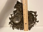 Antique Metal Ink Well Holder  Rococco Revival  Cherub Putti  Bird  Butterfly